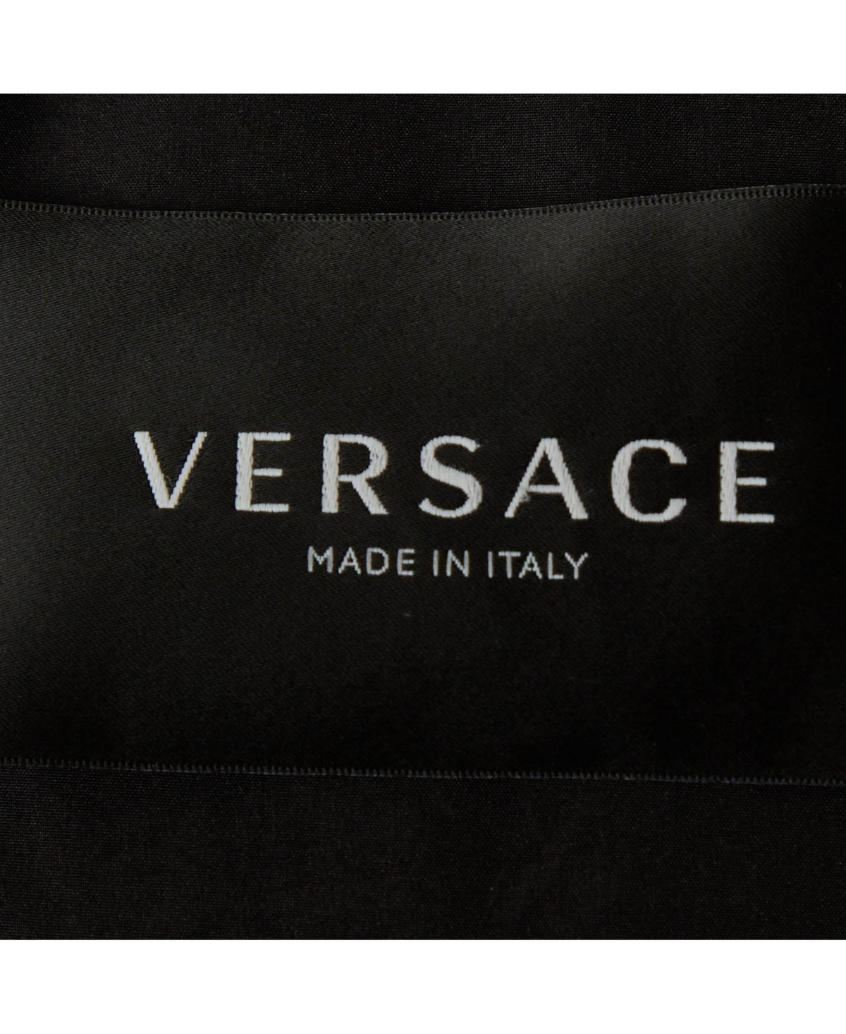 Pre-Owned Versace Women's Teal Nylon Barocco Bomber Jacket