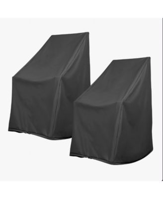 Patio Chair Covers for Outdoor Furniture, Waterproof 2 Pack, Heavy Duty Oxford Cloth, Large Lawn Chair Covers for Deep Seat Lounge