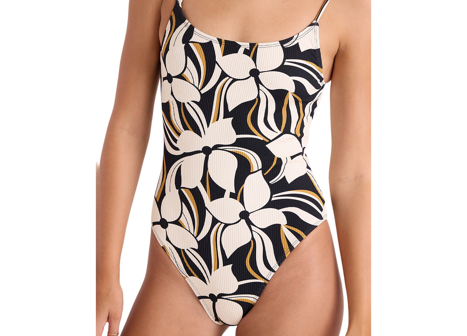 Women's Scoop Neck One-Piece Swimsuit