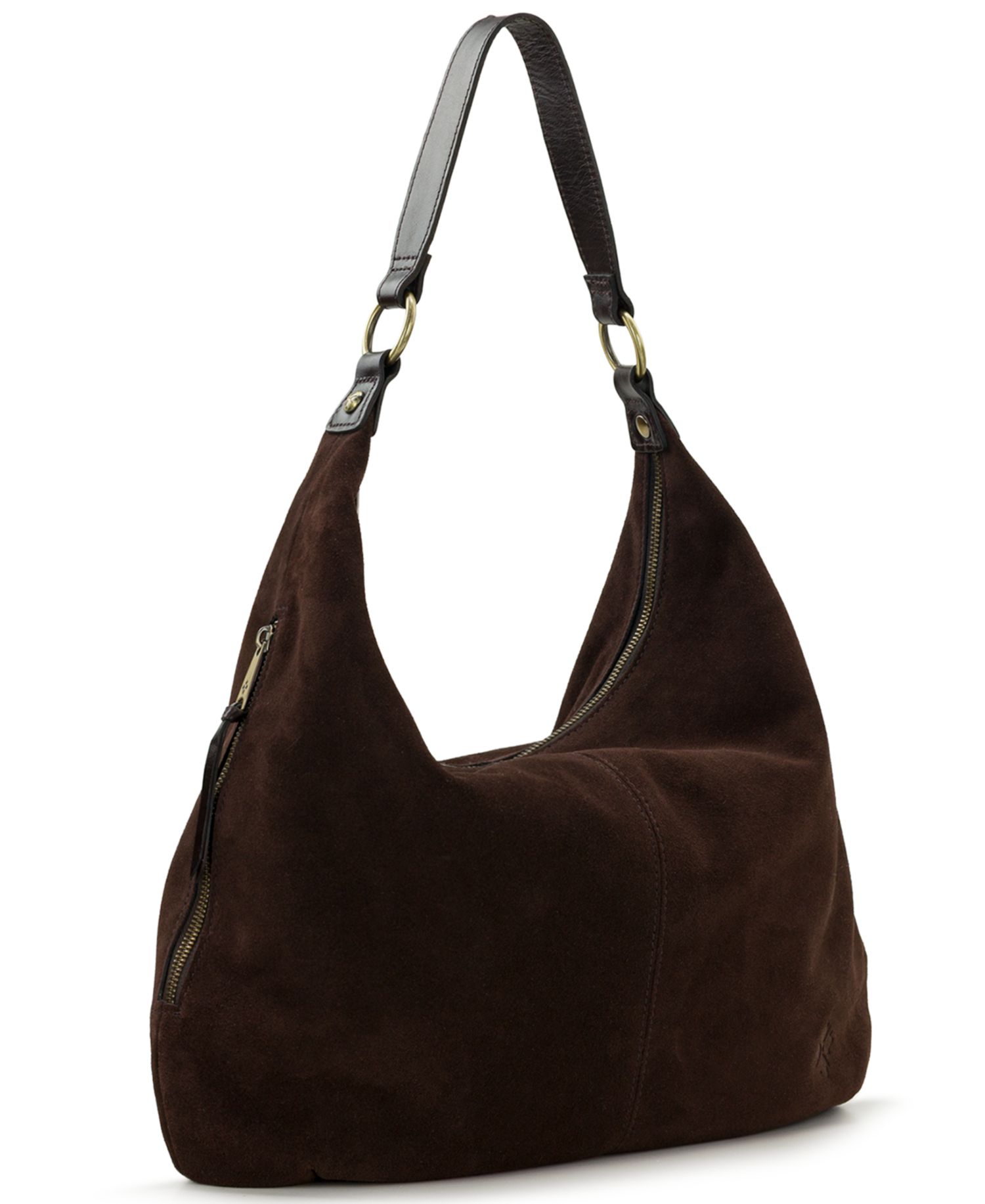 Esther Large Suede Hobo Handbag