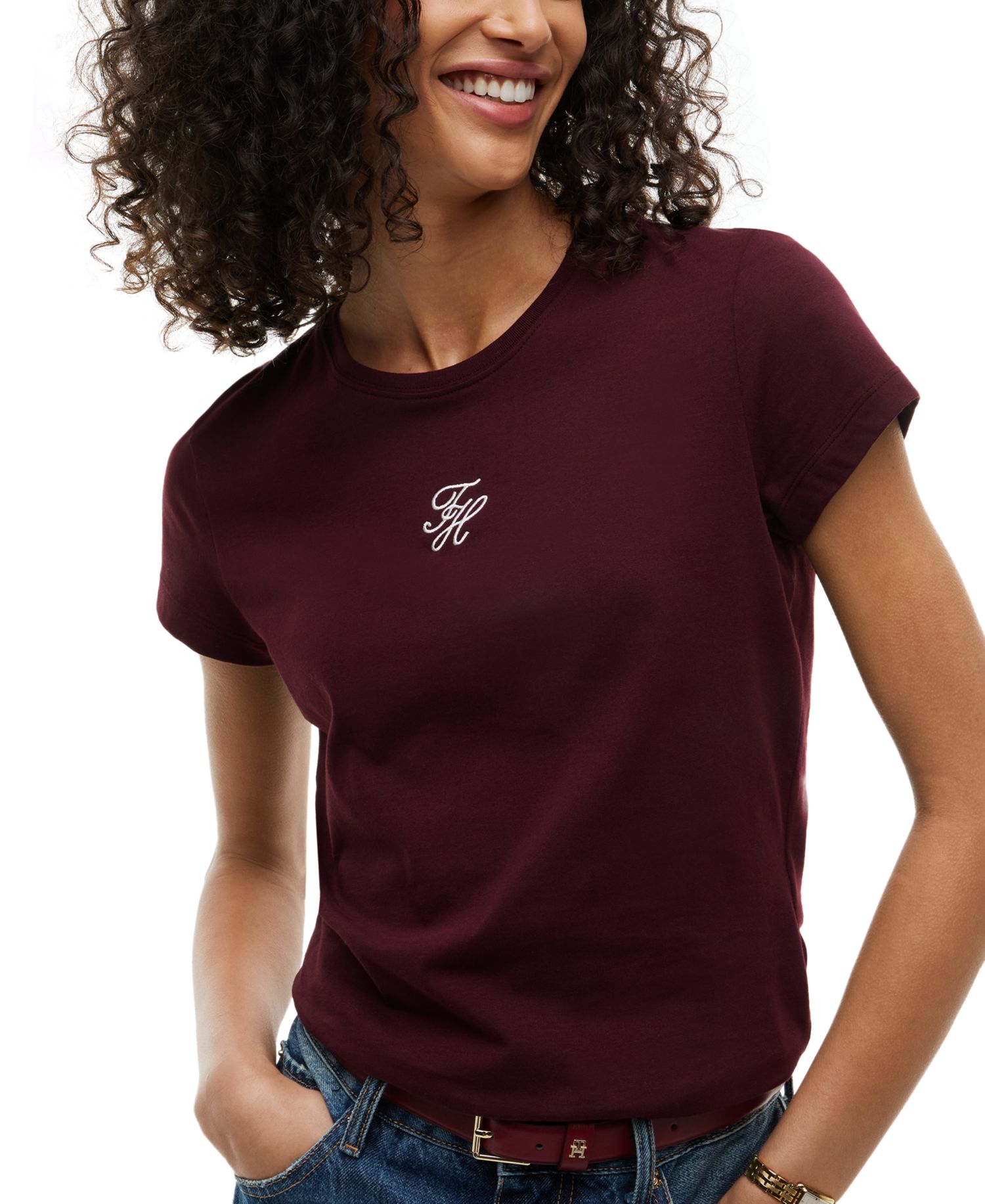 Women's Script Logo Crewneck Short-Sleeve T-Shirt
