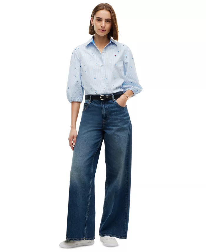 Women's Printed 3/4-Sleeve Shirt - thumbnail 5