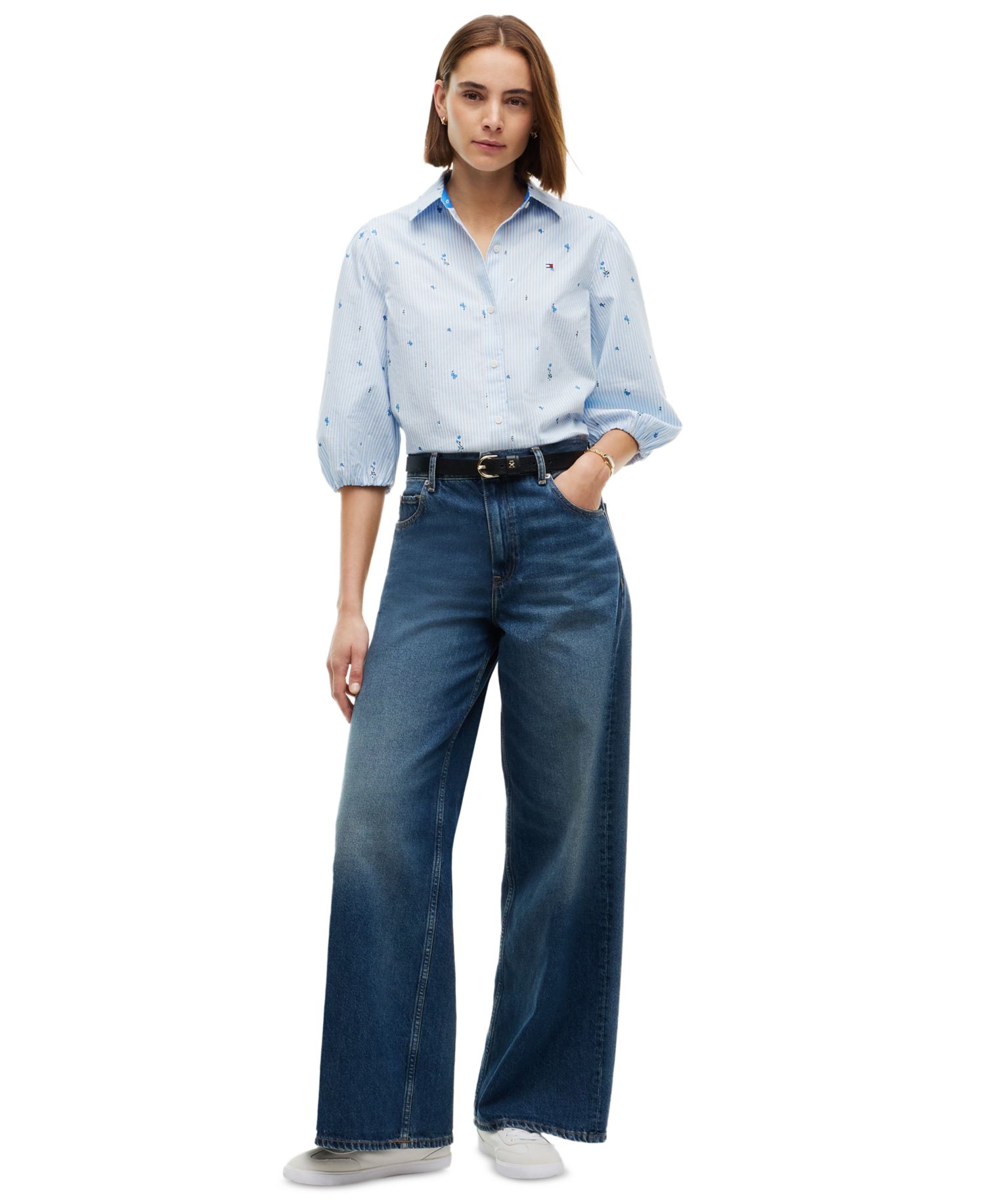 Women's Printed 3/4-Sleeve Shirt