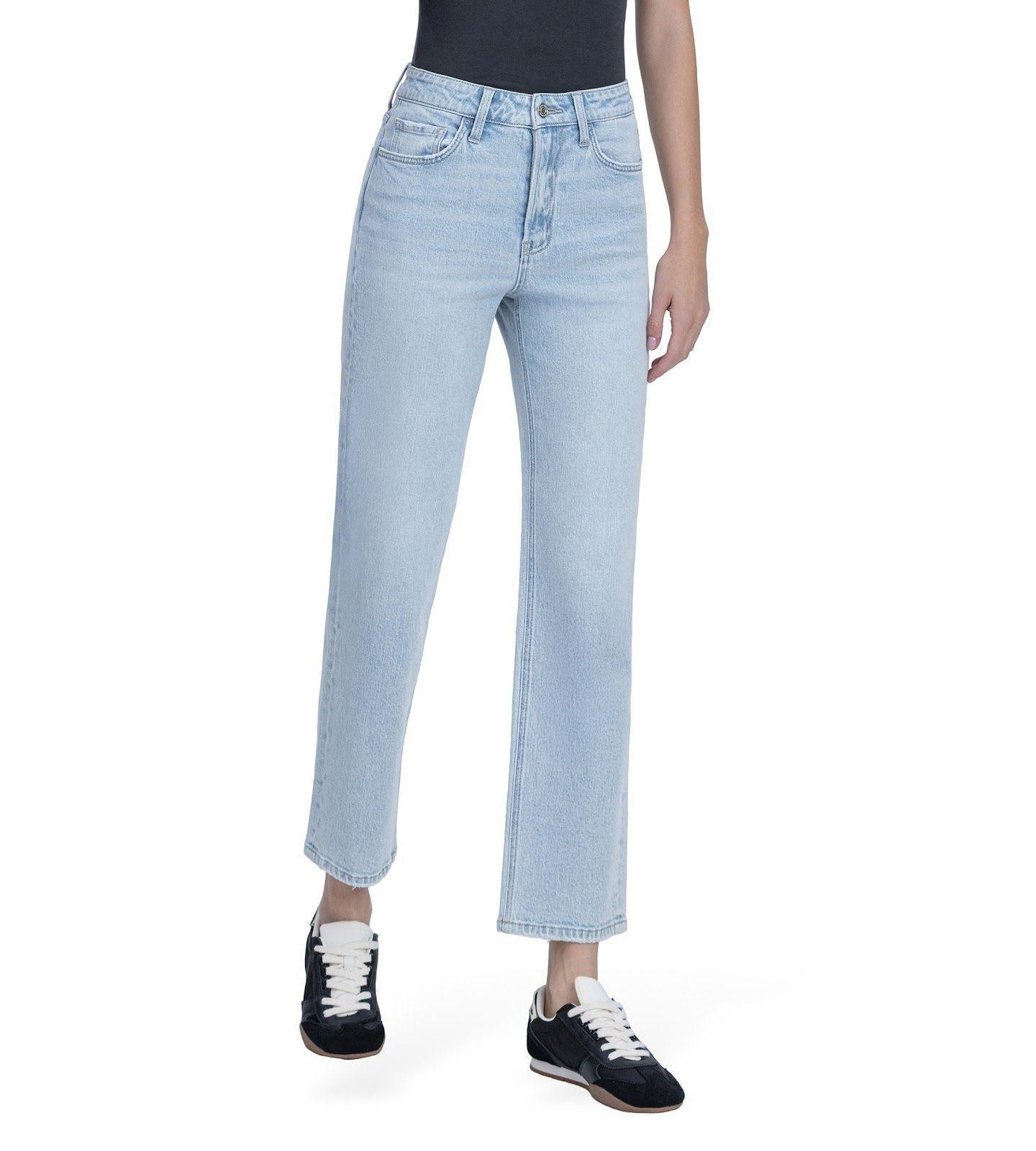 Женские джинсы Flying Monkey Super High Rise Tapered Leg, цвет: Синий — фото 3