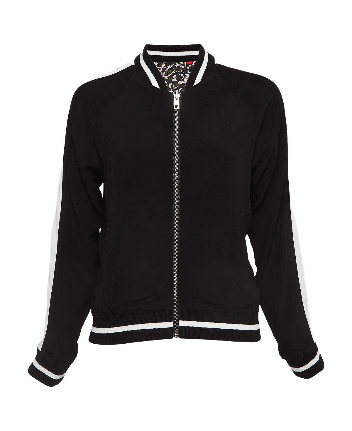 Pre-Owned Zadig & Voltaire Women's Printed Crepe Reversible Billy Leo Jacket view 2 — MAYCSS fashion products