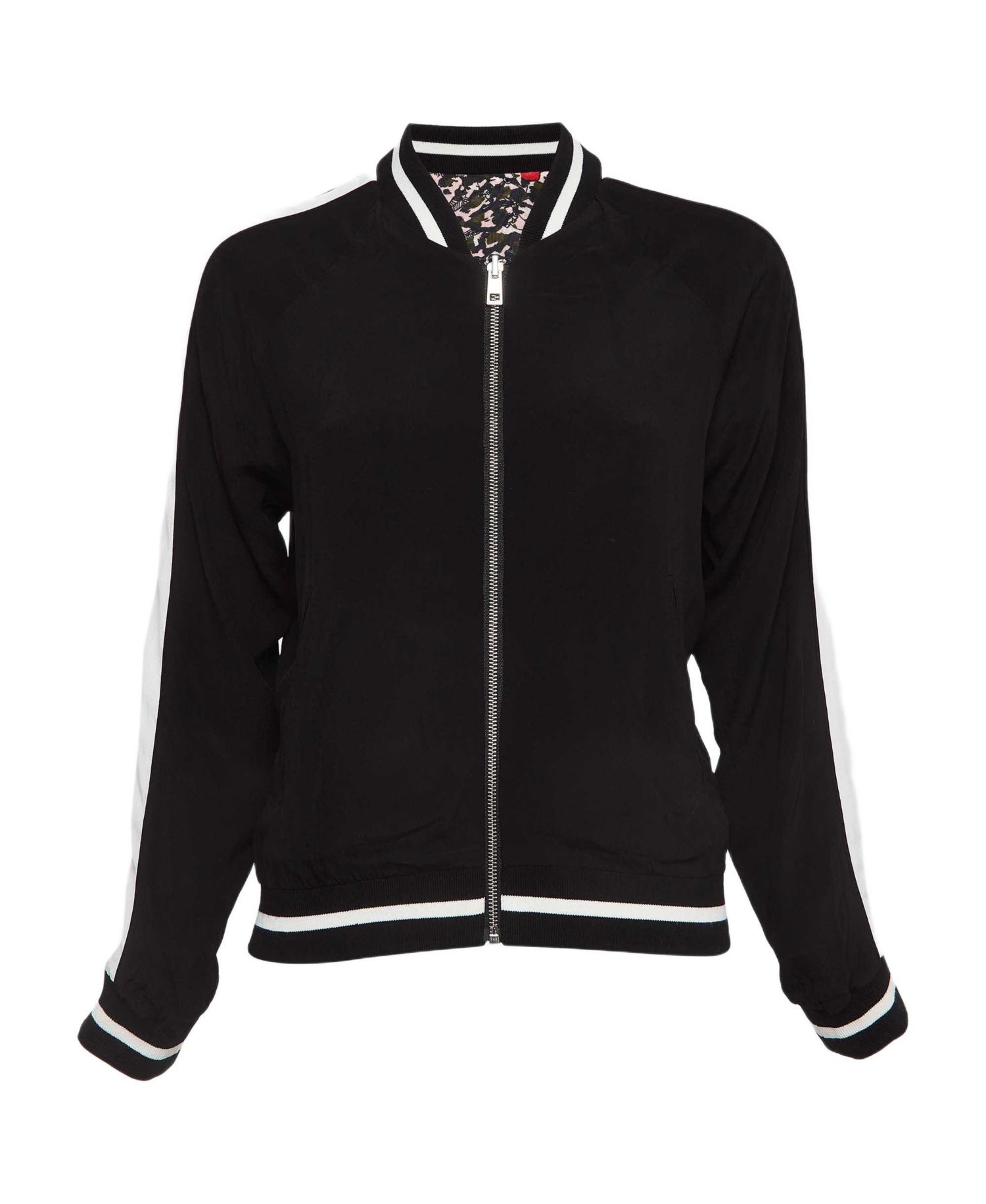 Women's Printed Crepe Reversible Billy Leo Jacket