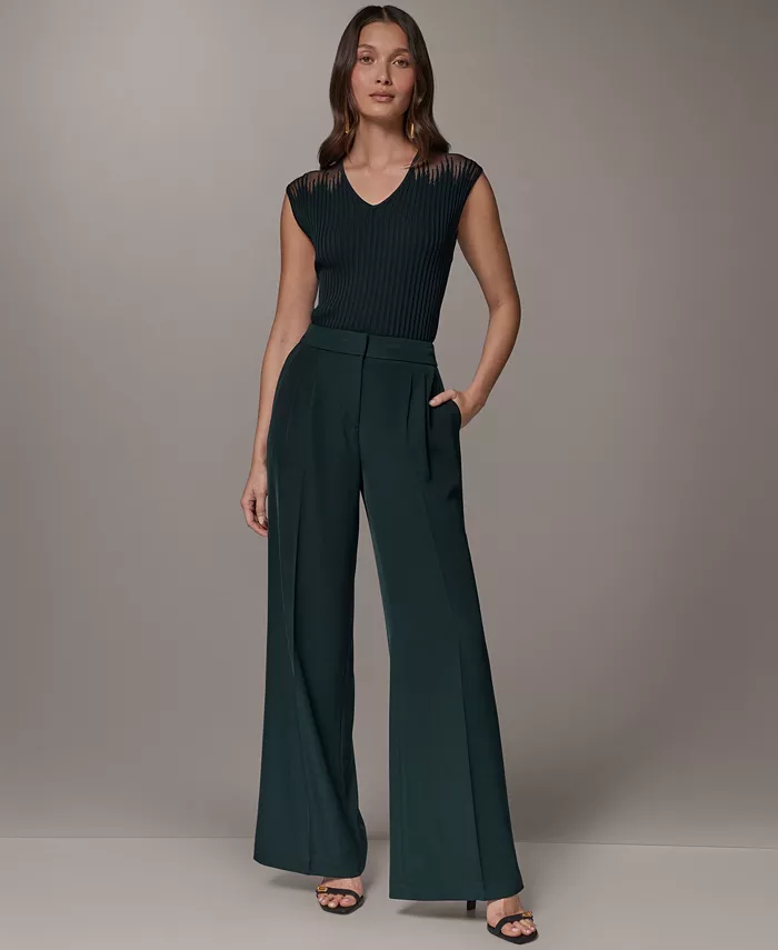Women's Mid-Rise Wide-Leg Pants - thumbnail 2