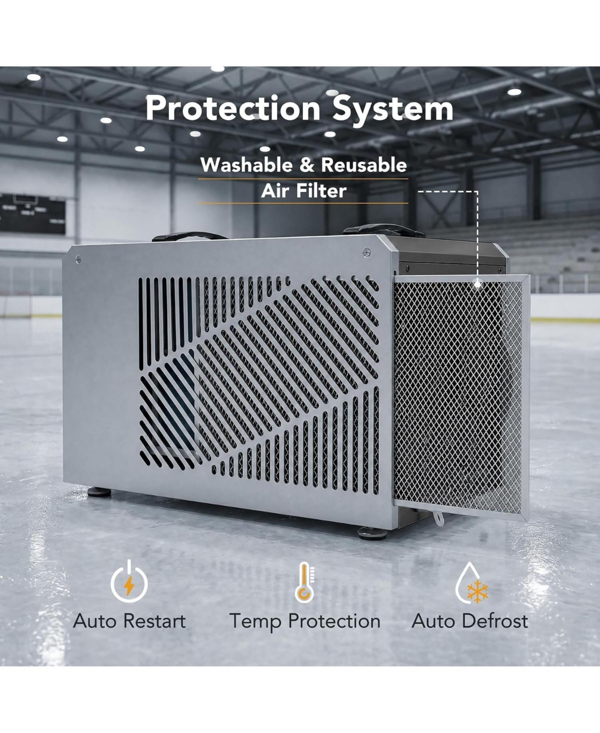 Tribesigns 145 Pints Commercial Dehumidifier with Pump and Drain Hose, Large Dehumidifier for 1600 Sq. Ft Basements, Crawl Spaces