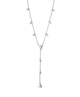 Gold-Plated Crystal Pear Drop Necklace
