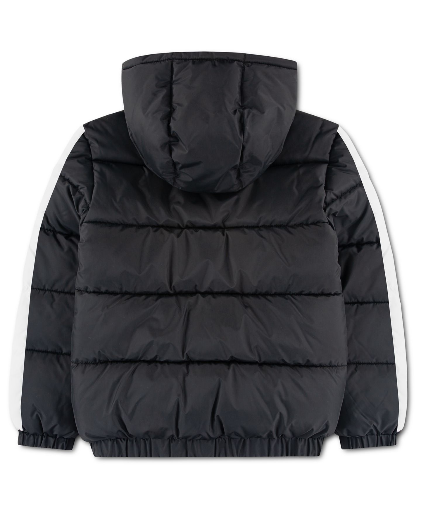 Куртка Jordan Color-Block Long-Sleeve Puffer Jacket для мальчиков, цвет: Чёрный — фото 2
