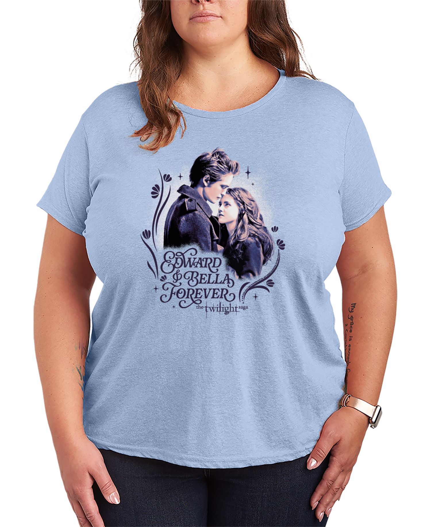 Plus Size Twilight Edward and Bella Graphic T-Shirt
