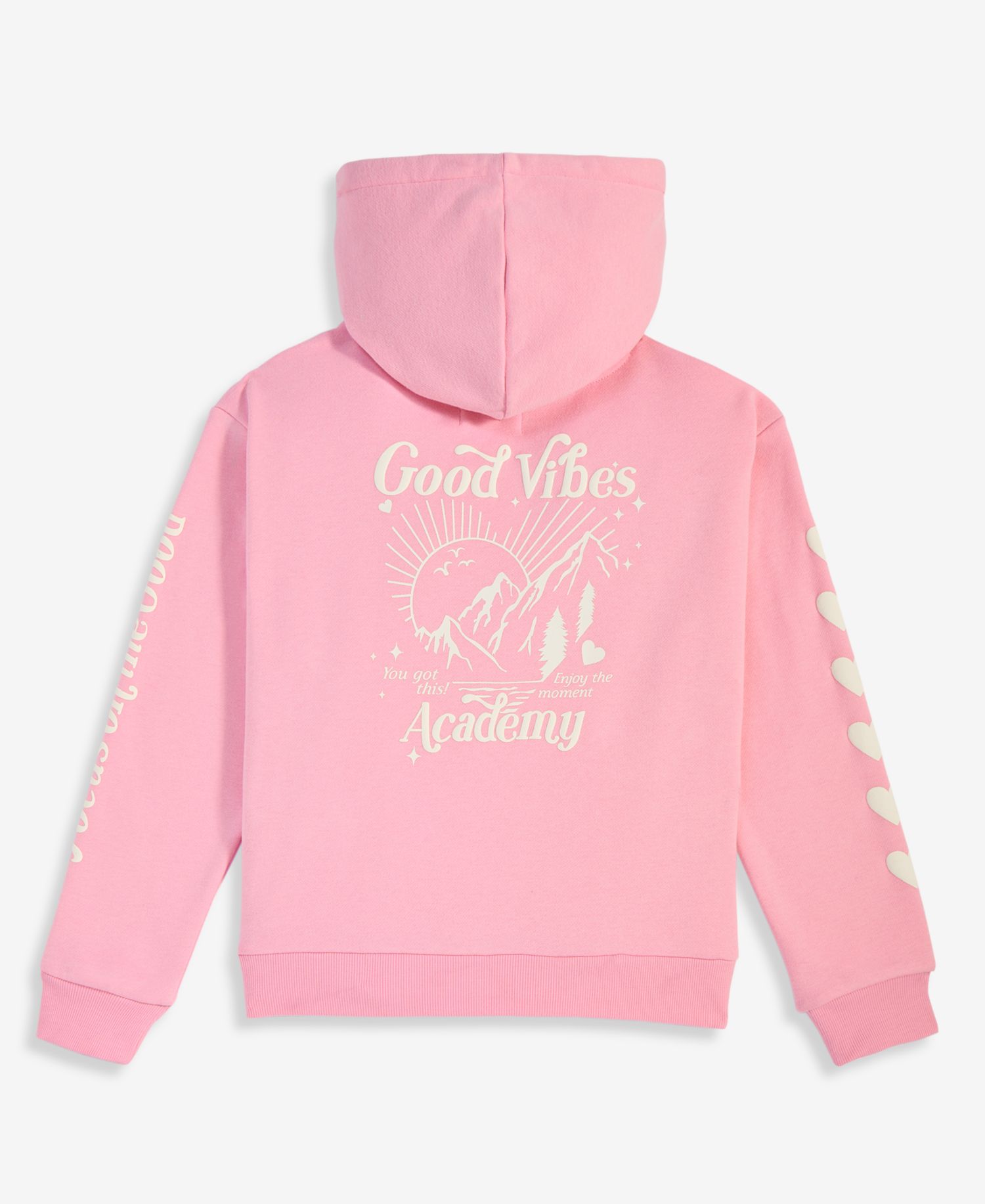 Girls' 4-16 Good Vibes Long-Sleeve Hoodie