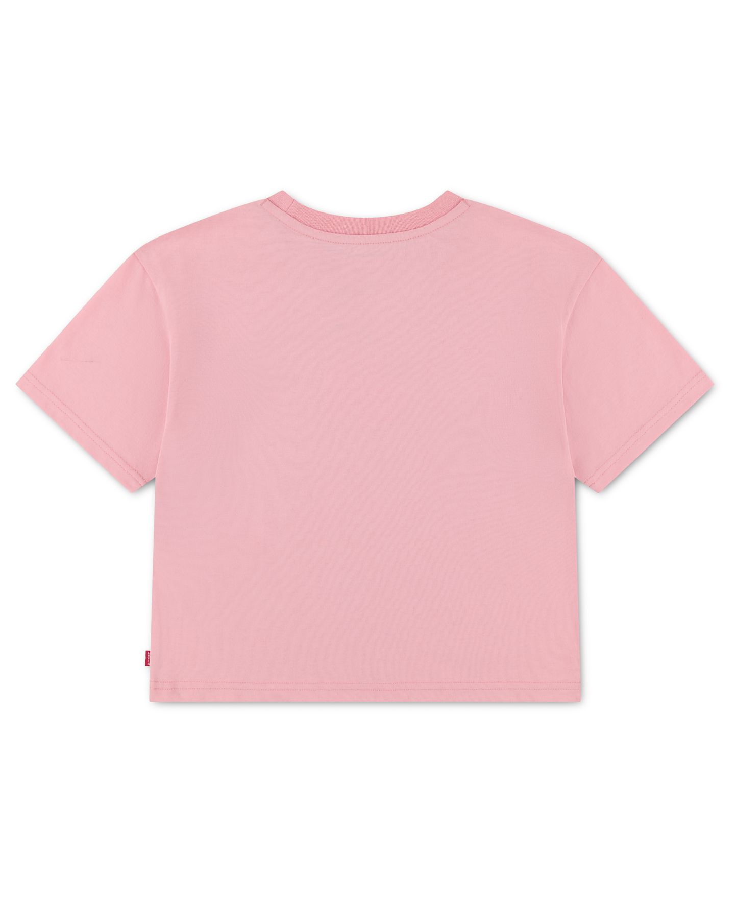 Футболка Levi's Cake Boxy Crewneck T-Shirt для девочек, цвет: Пудрово-розовый — фото 2