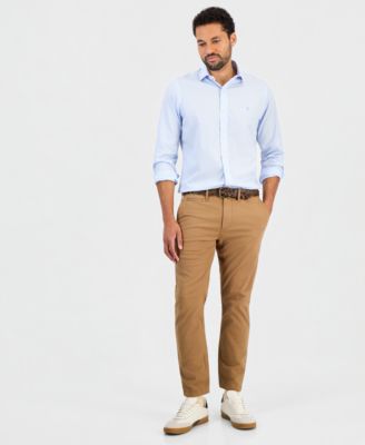 Men's Classic-Fit Striped Poplin Shirt