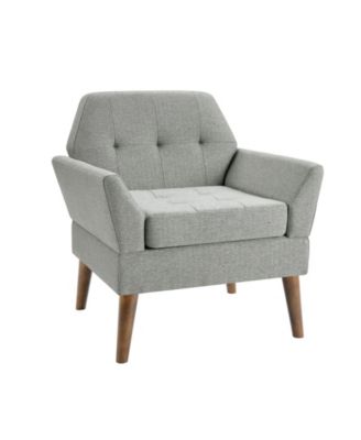 Newtin 30.5" Wood Mid-Century Modern Lounge Chair