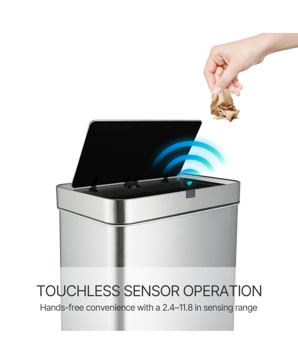 Mega Casa Gallon Motion Sensor Trash Can with 26 Trash Bags