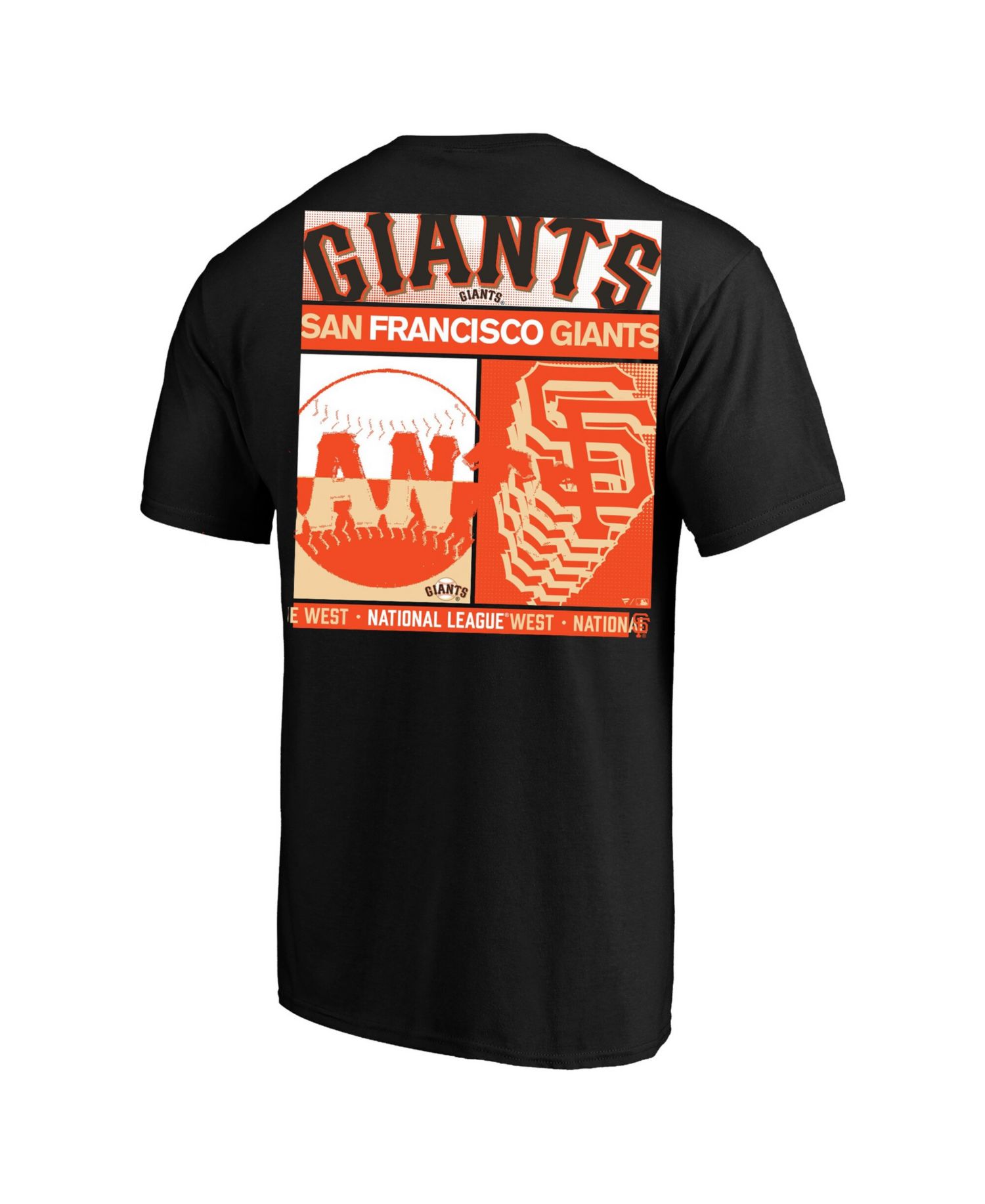 Men's Profile Black San Francisco Giants Big & Tall Two-Sided Graphic T-Shirt
