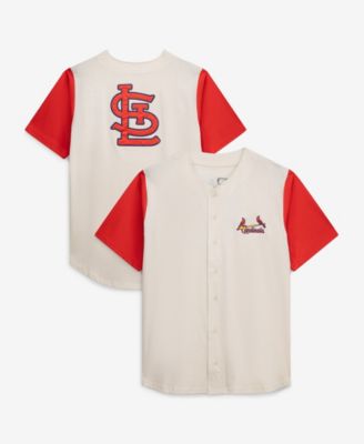 Men's Profile Cream St. Louis Cardinals Big Tall Full-Button Jersey