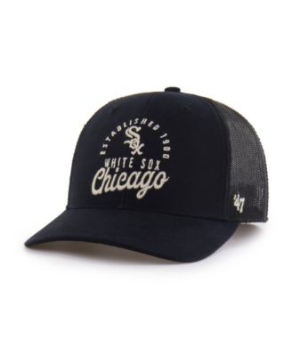 Men's Black Chicago White Sox Pitstop Trucker Adjustable Hat