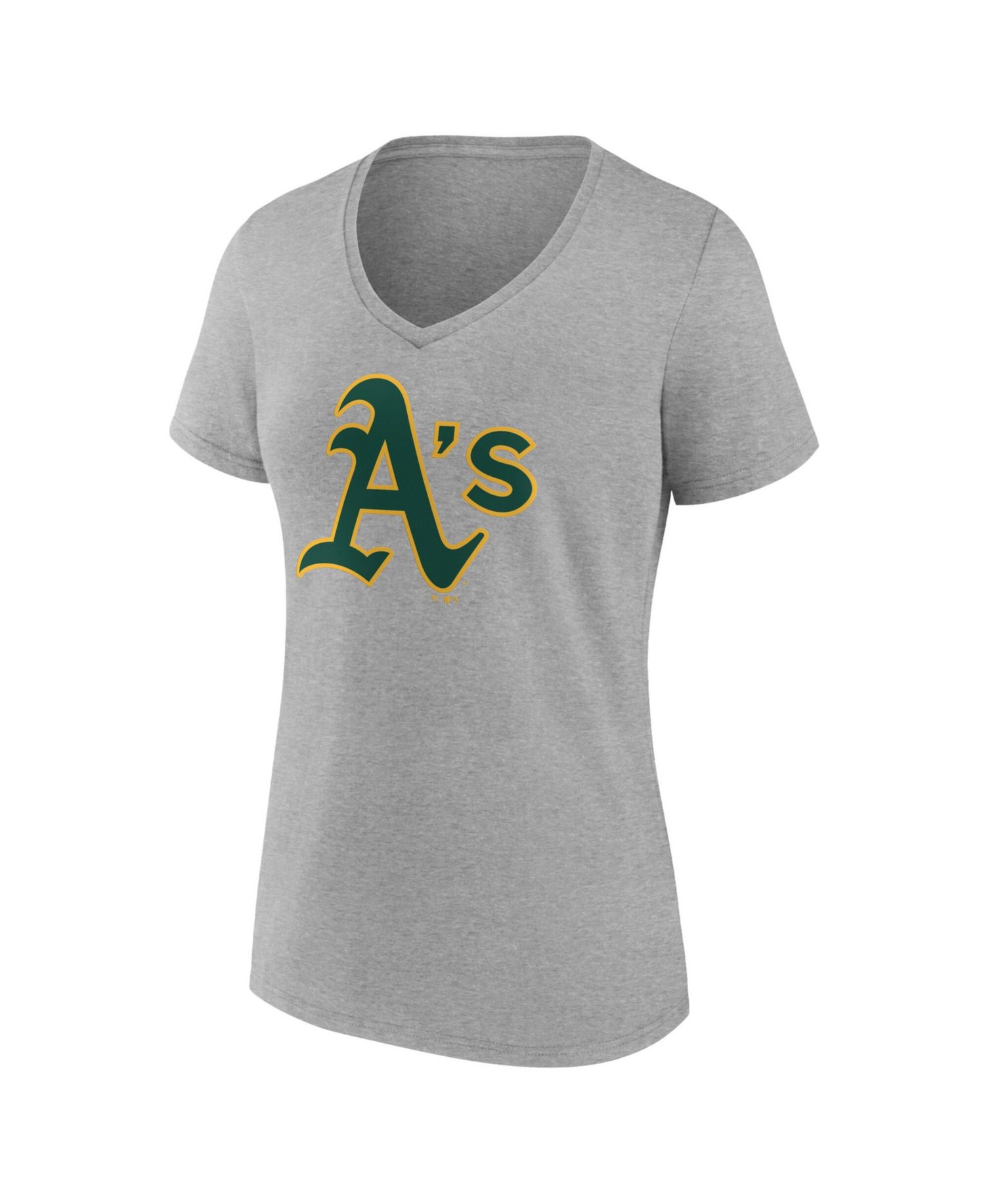 Women's Gray Athletics V-Neck T-Shirt