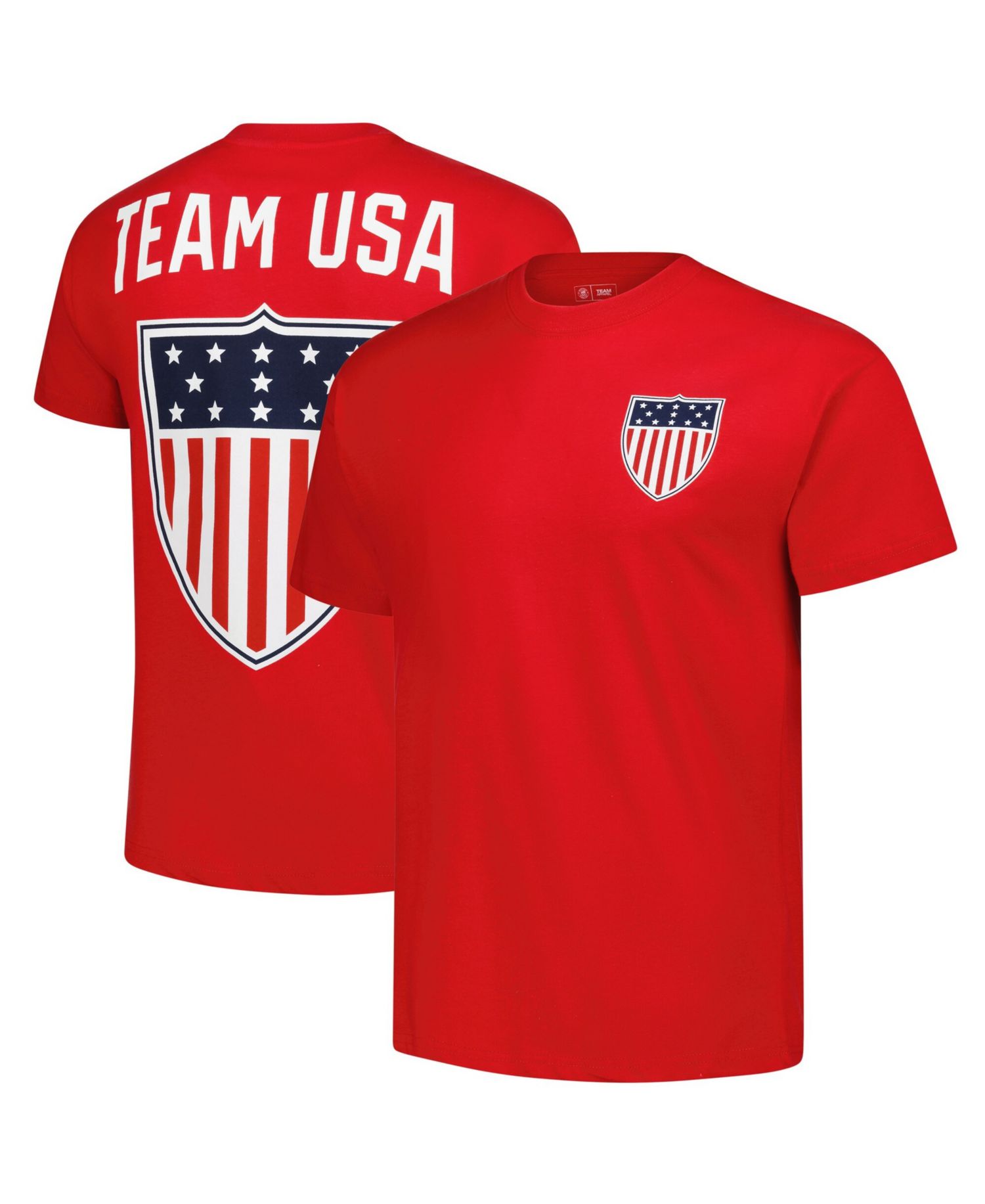 Men's Red Team USA Patriot Crewneck T-Shirt