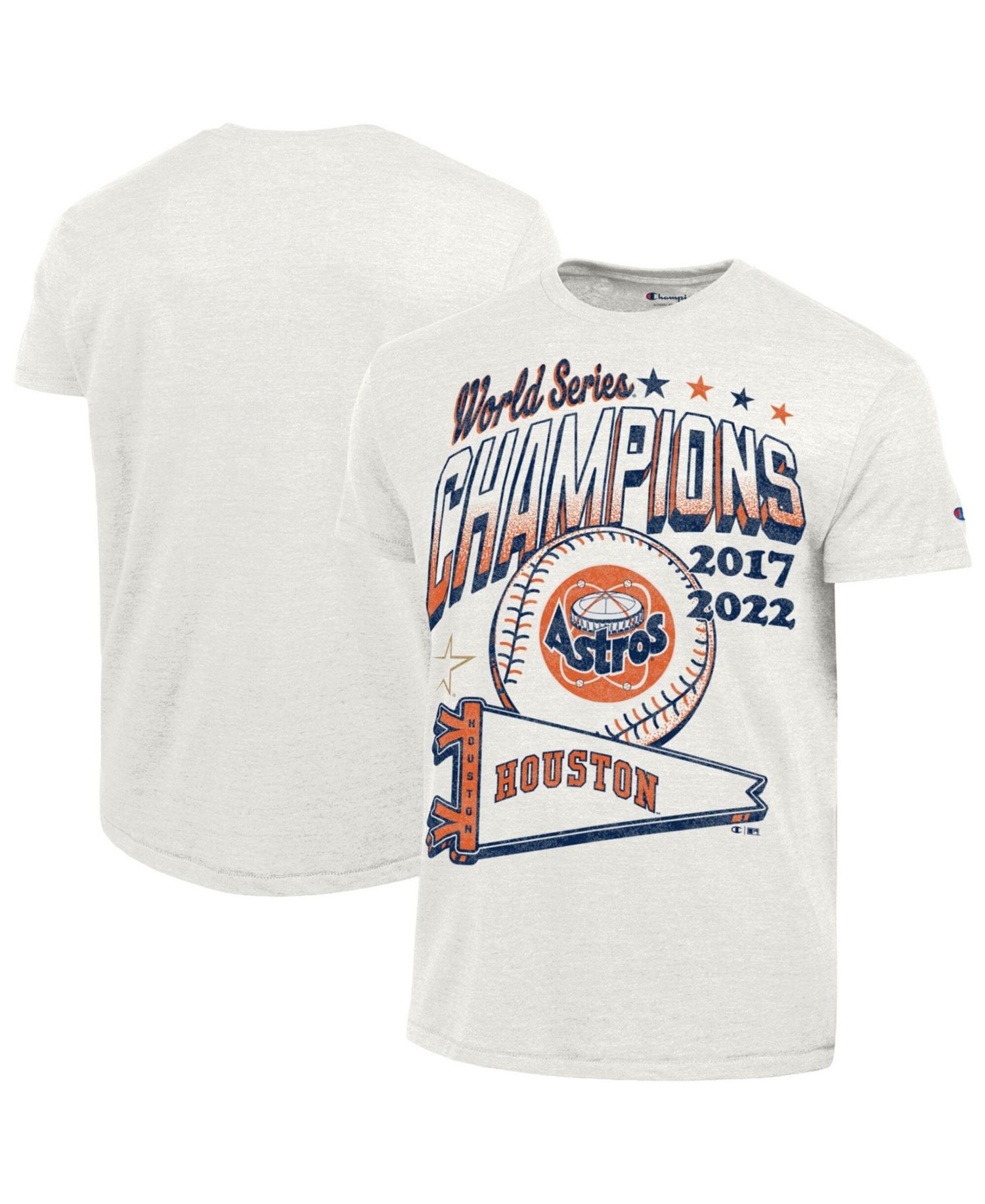 Men's White Houston Astros Winning Tradition Cooperstown Tri-Blend T-Shirt