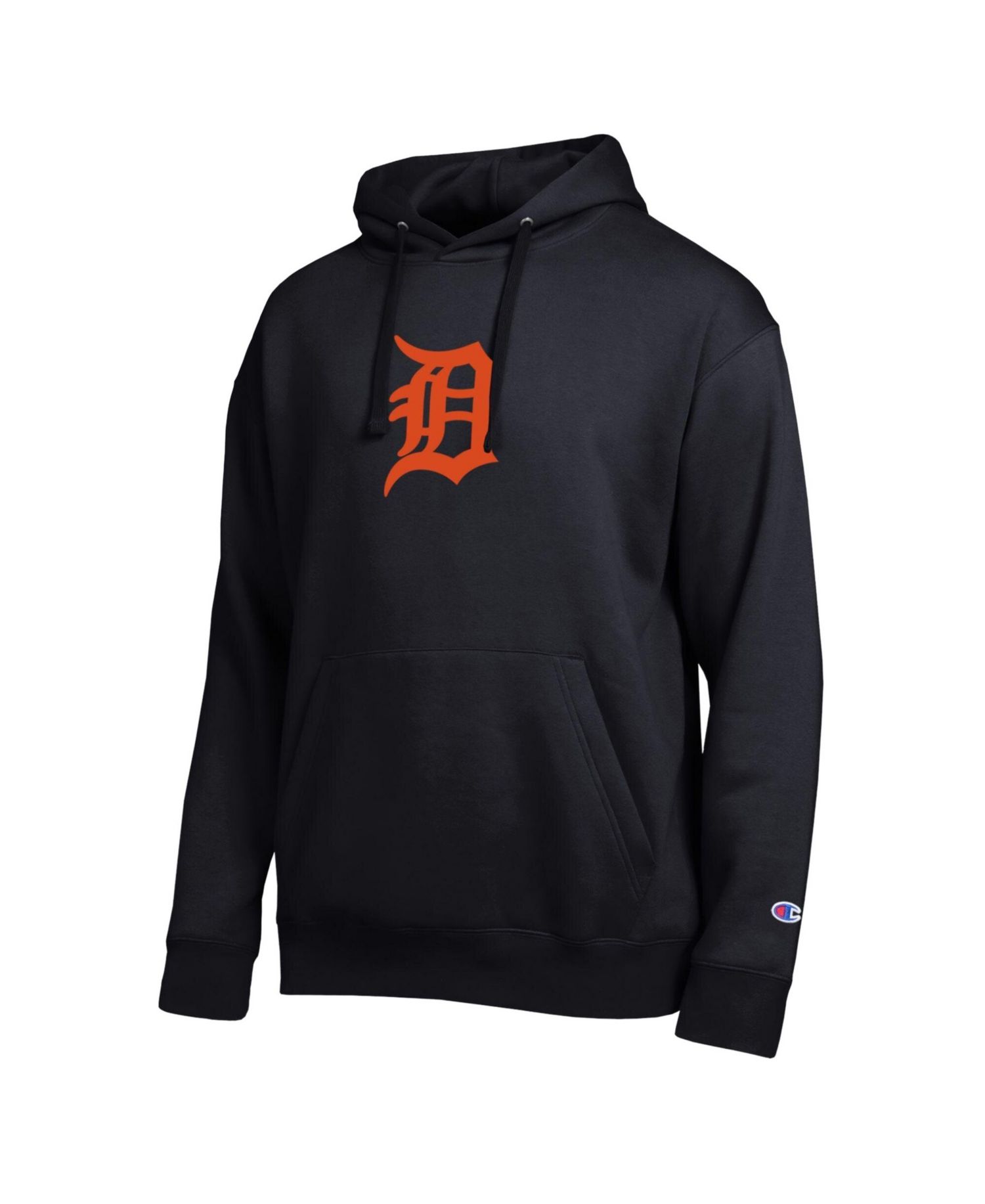 Men's Black Detroit Tigers All Star Embroidered Logo Hoodie