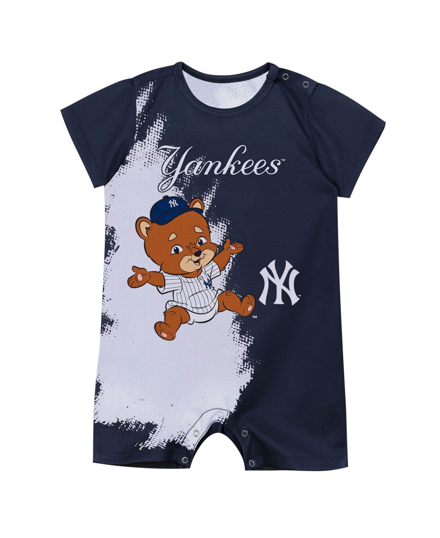 Baby Boys and Girls Navy New York Yankees Baby Mascot Bodysuit