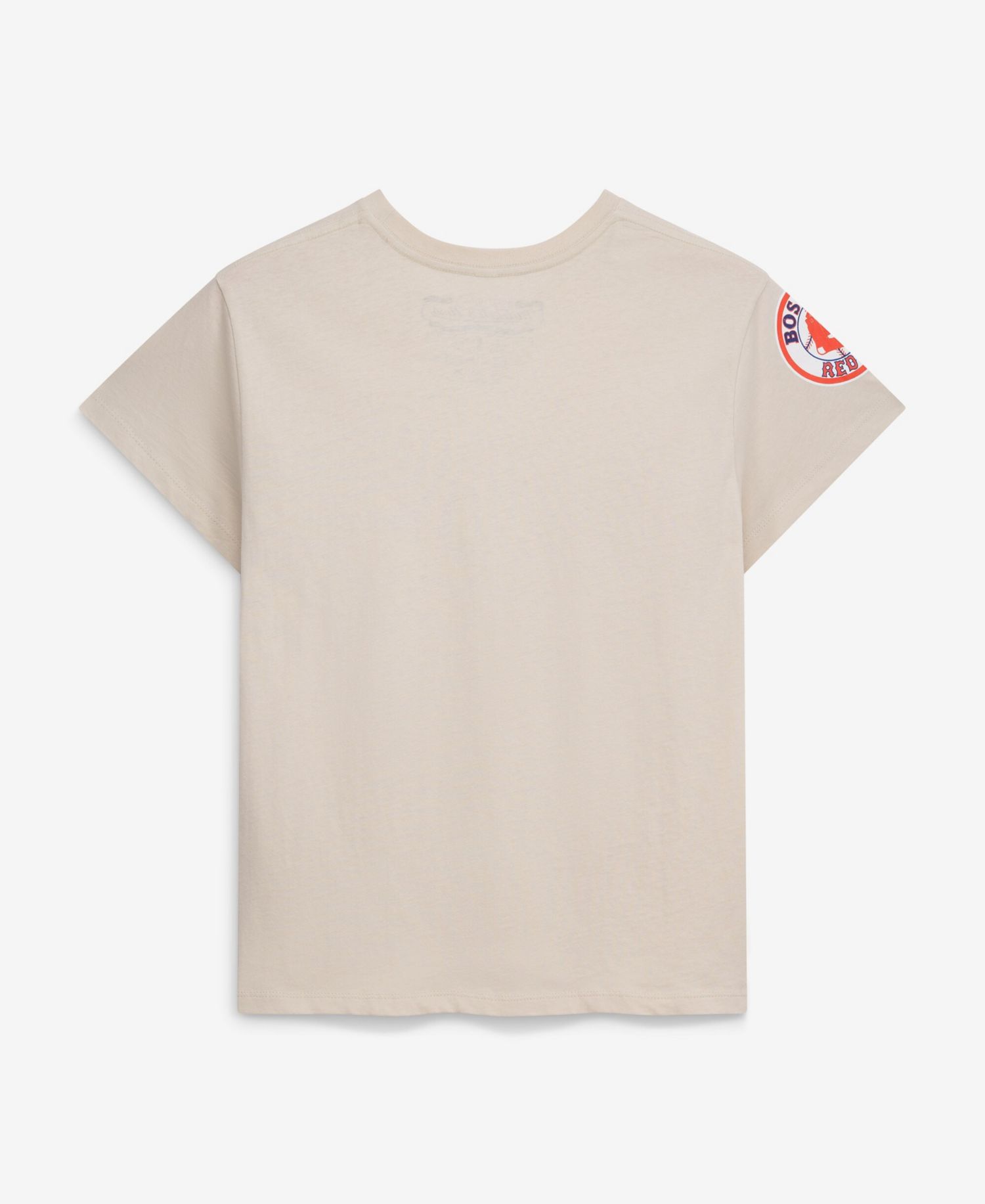 Women's David Ortiz Cream Boston Red Sox Cooperstown Name & Number Throwback T-Shirt