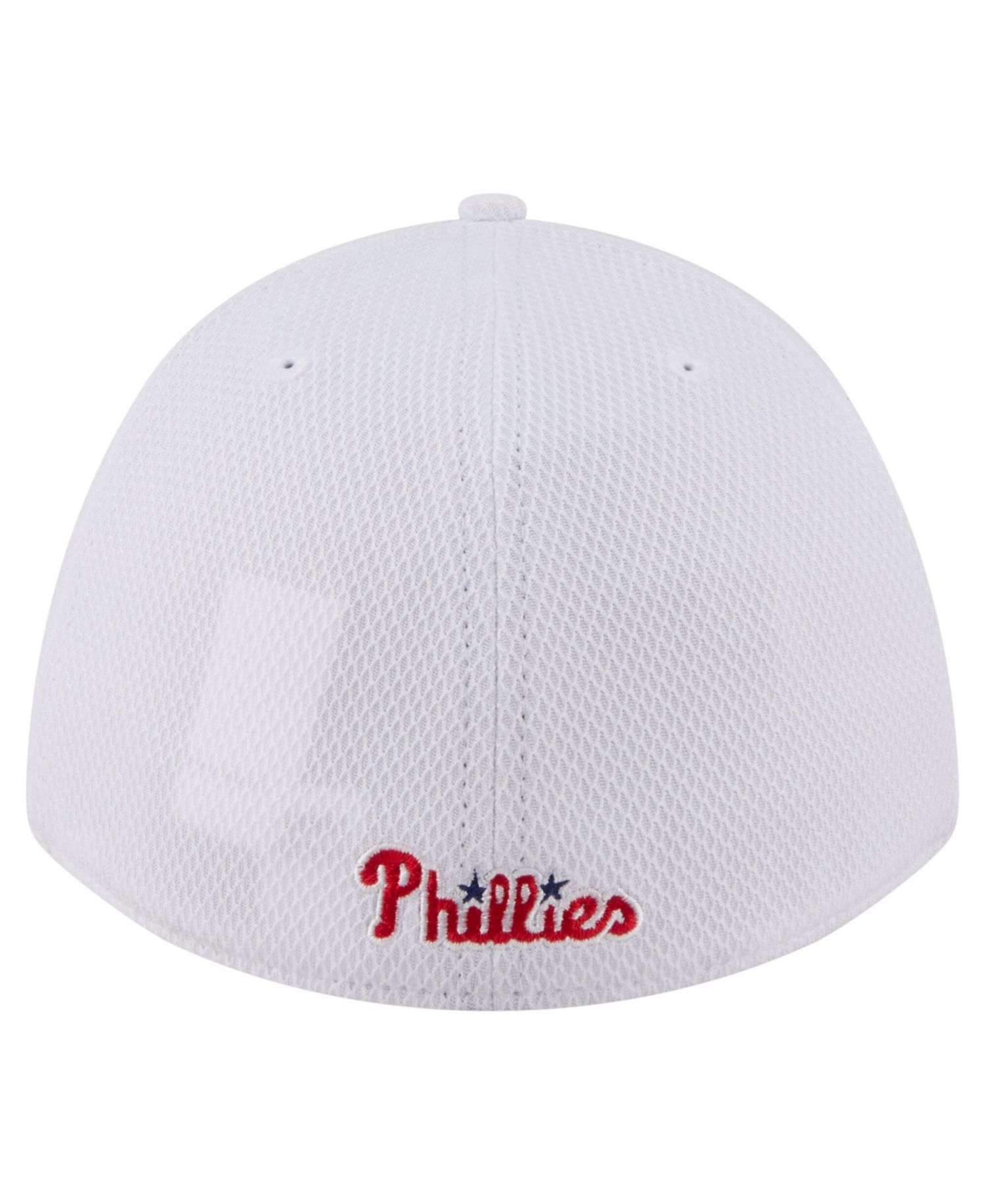 Men's White Philadelphia Phillies Cut n Sew 39THIRTY Flex Hat