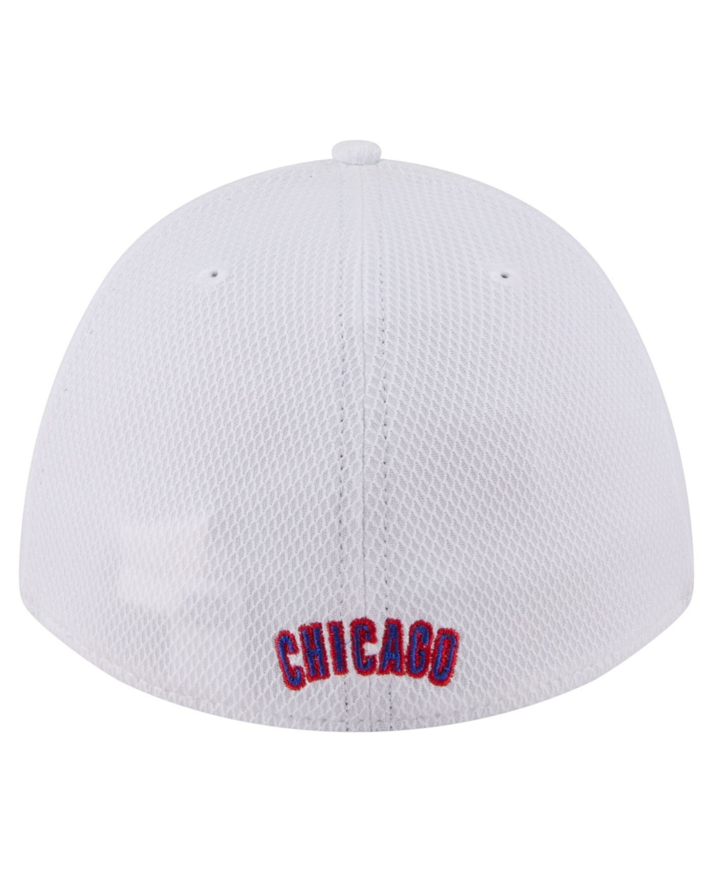 Мужская кепка New Era White Chicago Cubs Cut n Sew 39THIRTY Flex Hat — фото 4