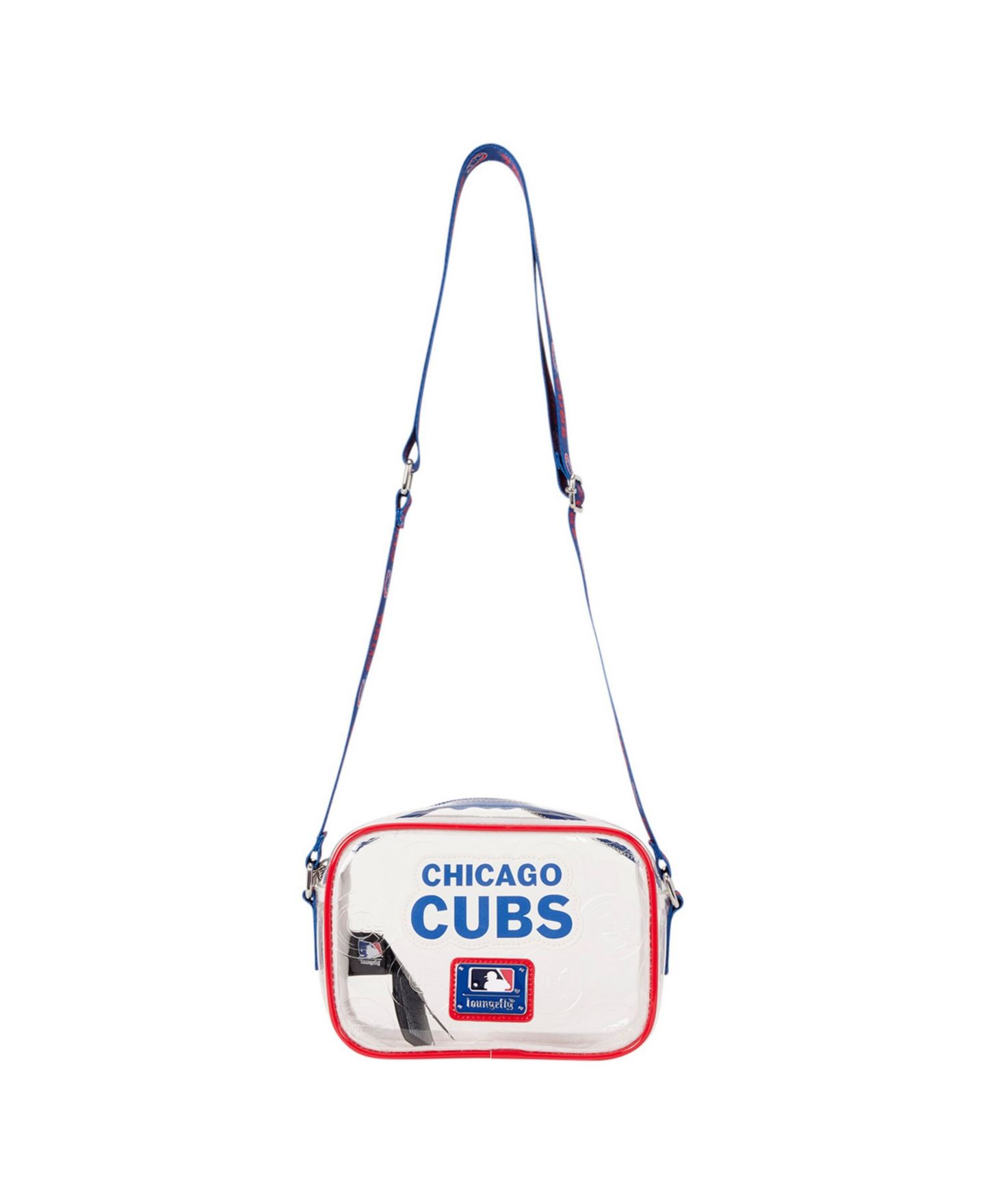 Женская сумка Loungefly Chicago Cubs Clear All Over Logo Crossbody — фото 4