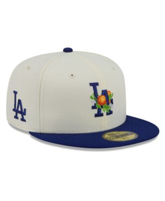 Men's White/Royal Los Angeles Dodgers Blossom 59FIFTY Fitted Hat