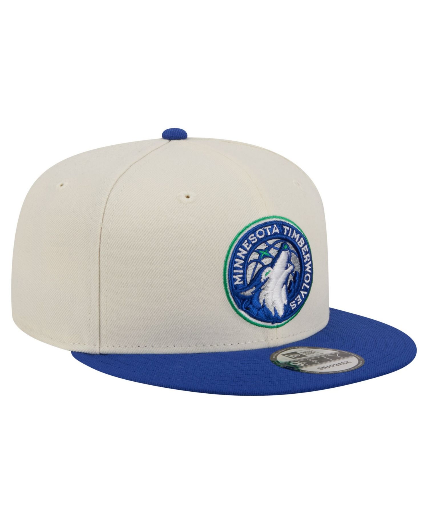 Men's White/Blue Minnesota Timberwolves 9FIFTY Snapback Hat