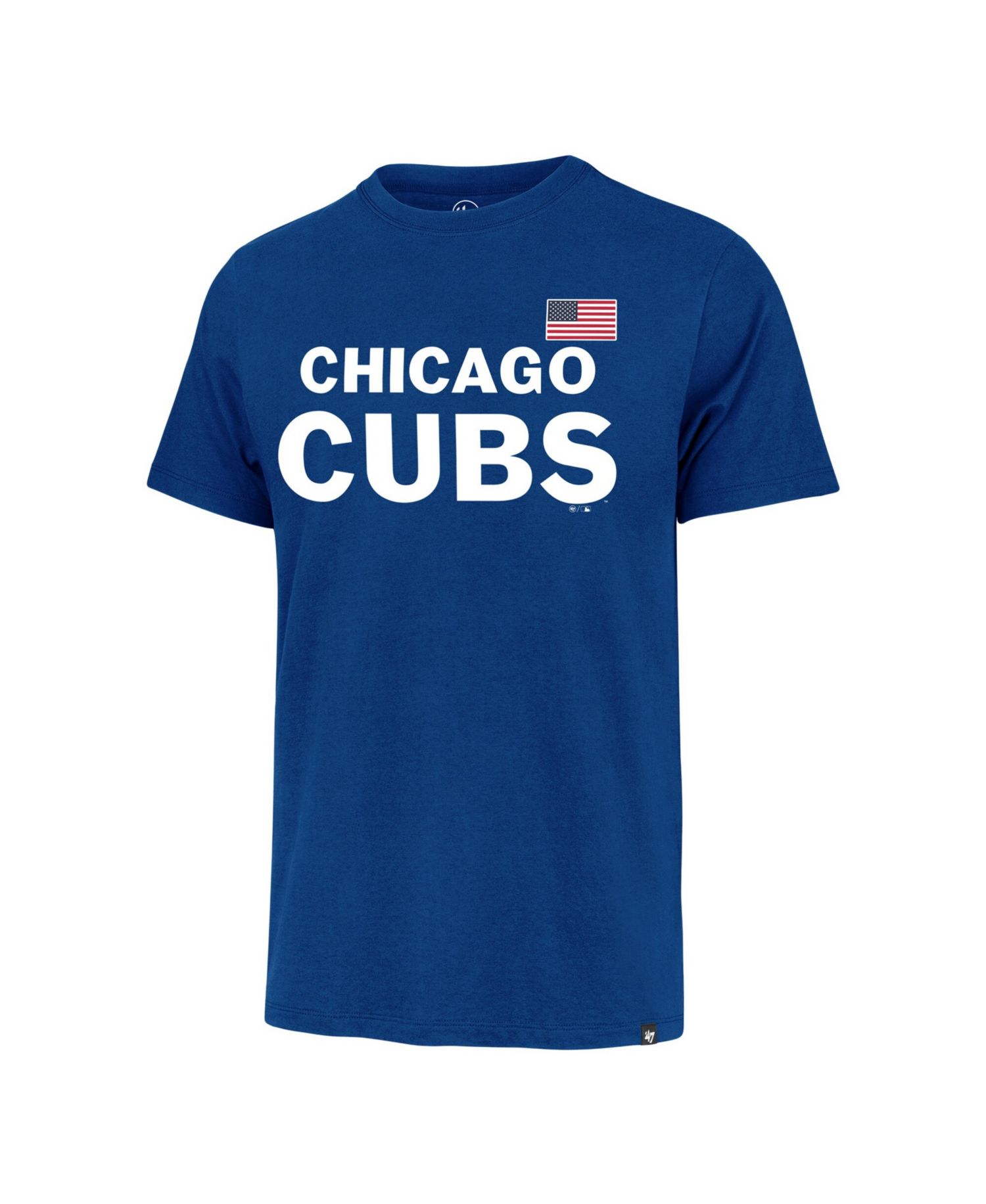 Men's Royal Chicago Cubs Heritage U.S. Flag T-Shirt