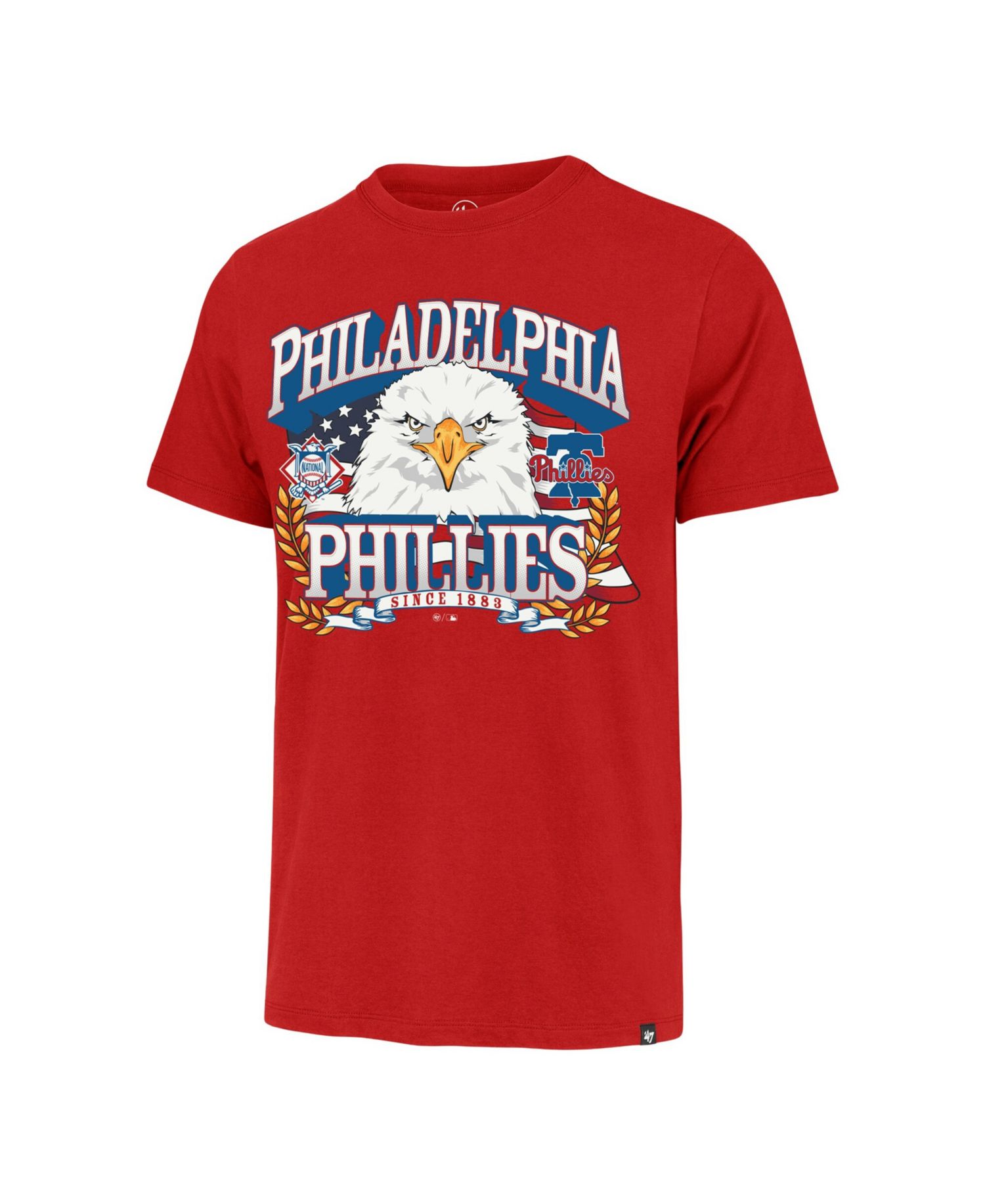 Men's Red Philadelphia Phillies Americana Eagle T-Shirt