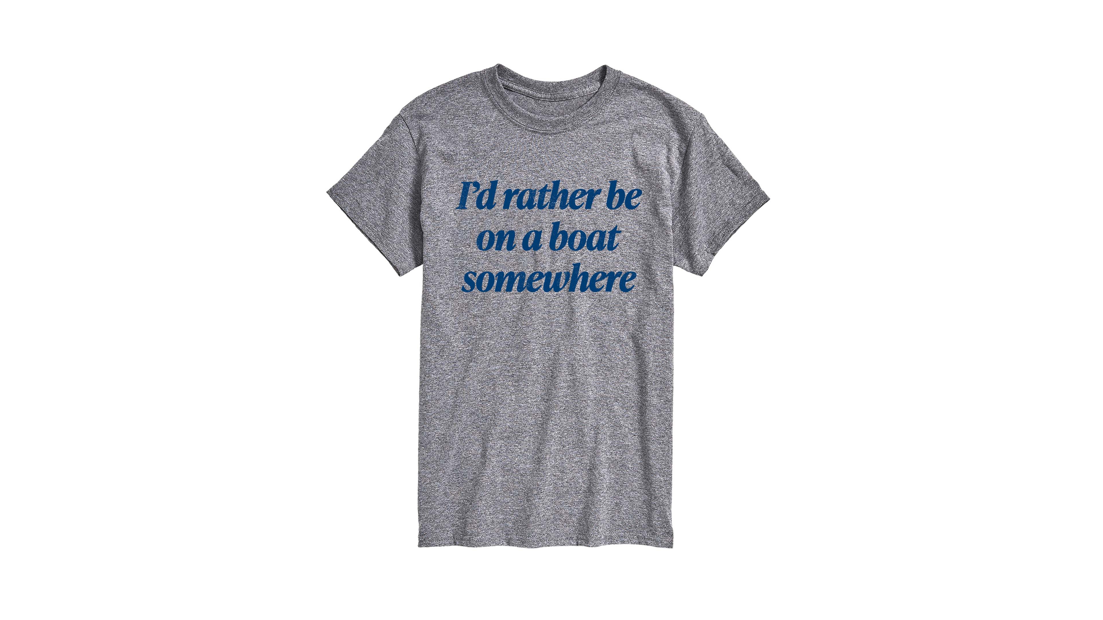 Airwaves Men's Instant Message On Boat Somewhere Graphic T-Shirt