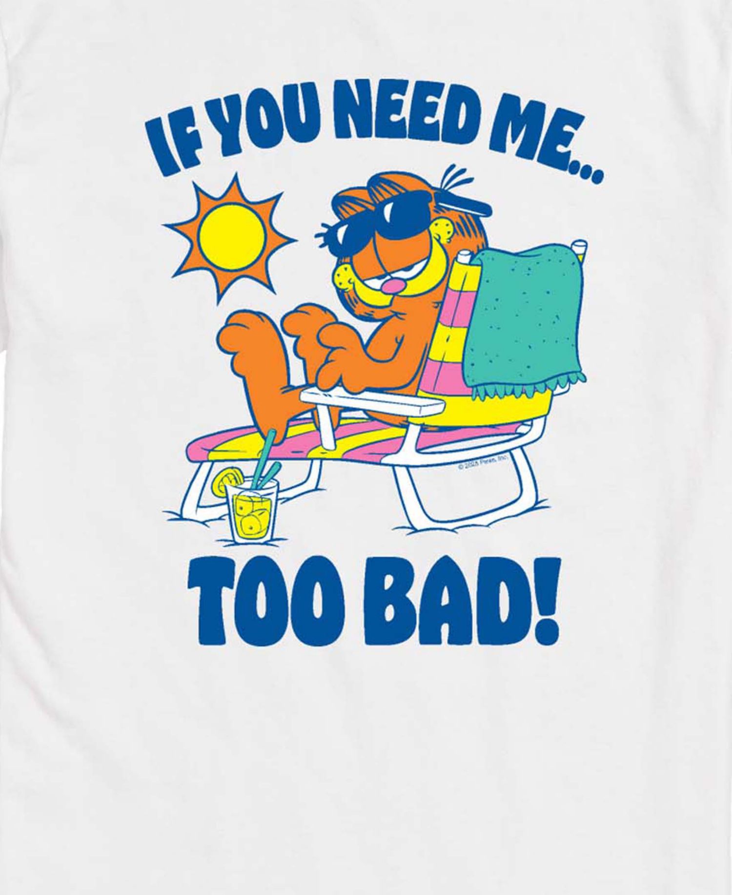 Men's Garfield Too Bad Graphic T-Shirt