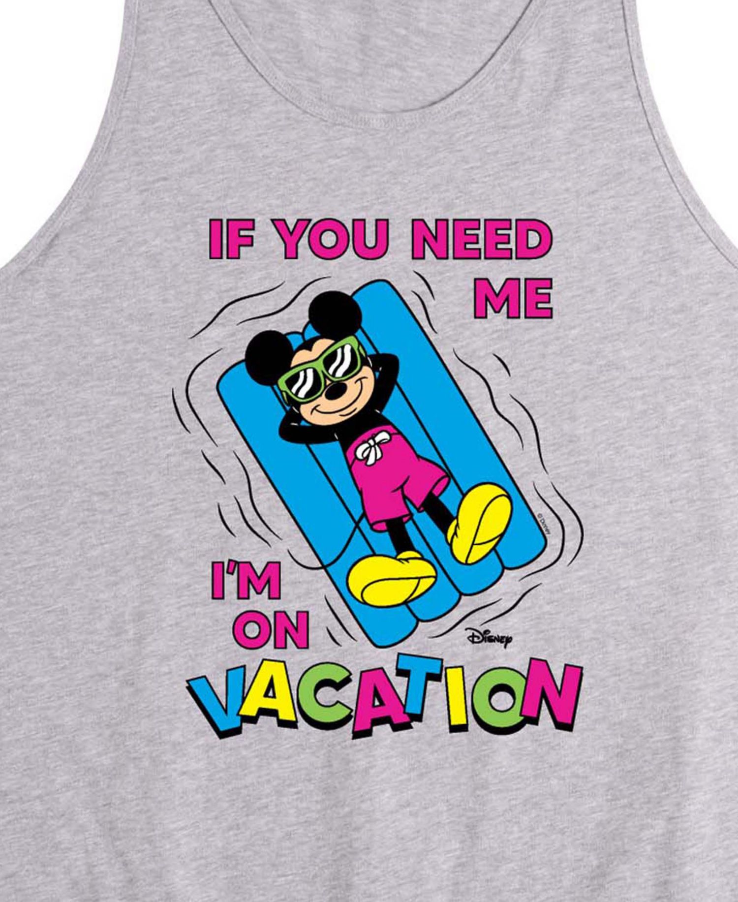Men's Disney Mickey On Vacation Graphic Tank Top