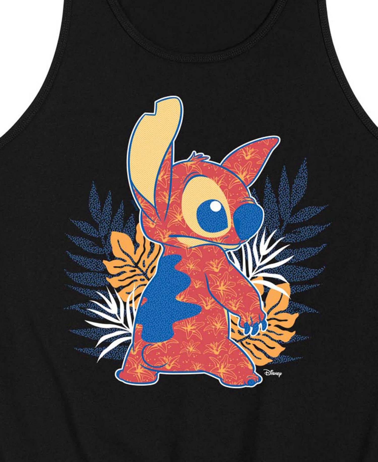 Men's Lilo And Stitch Pattern Fills Graphic Tank Top