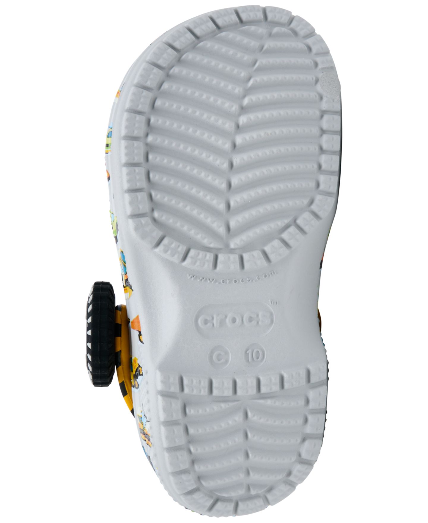 Детские сабо Crocs Classic с грузовиком-стройкой, Finish Line, цвет: Atmosphere — фото 6