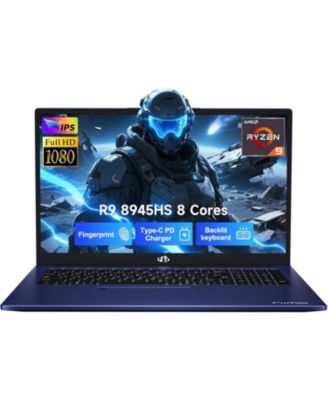 17.3" Gaming Laptop,AMD Ryzen 9 8945HS,16GB DDR5 RAM,2TB SSD, Radeon 780M Graphics,Fingerprint,AI-Powered Business and Gaming PC,Win 11