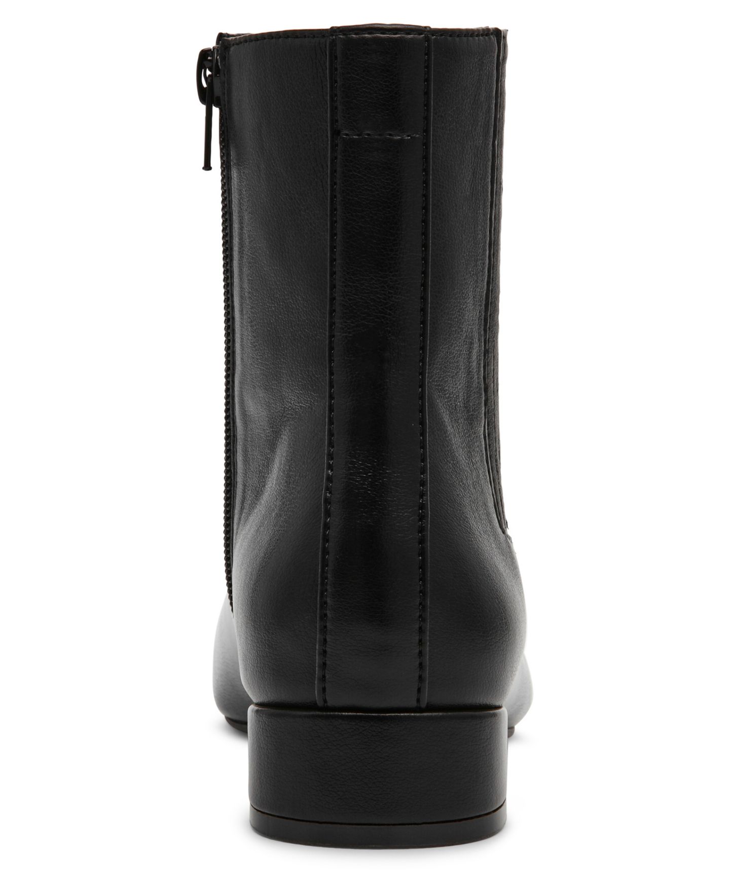 Женские ботинки Anne Klein Raspy Zipper Casual Booties, цвет: Чёрный гладкий — фото 3