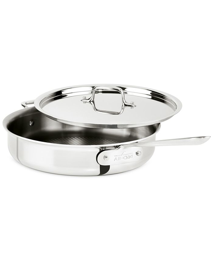 AllClad d3 Armor Stainless Steel 3Qt. Sauté Pan with Lid Macy's