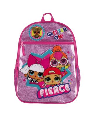 Backpack 16" Glitter On! Queen B Diva Neon Q.T. and M.C. Swag Book Bag