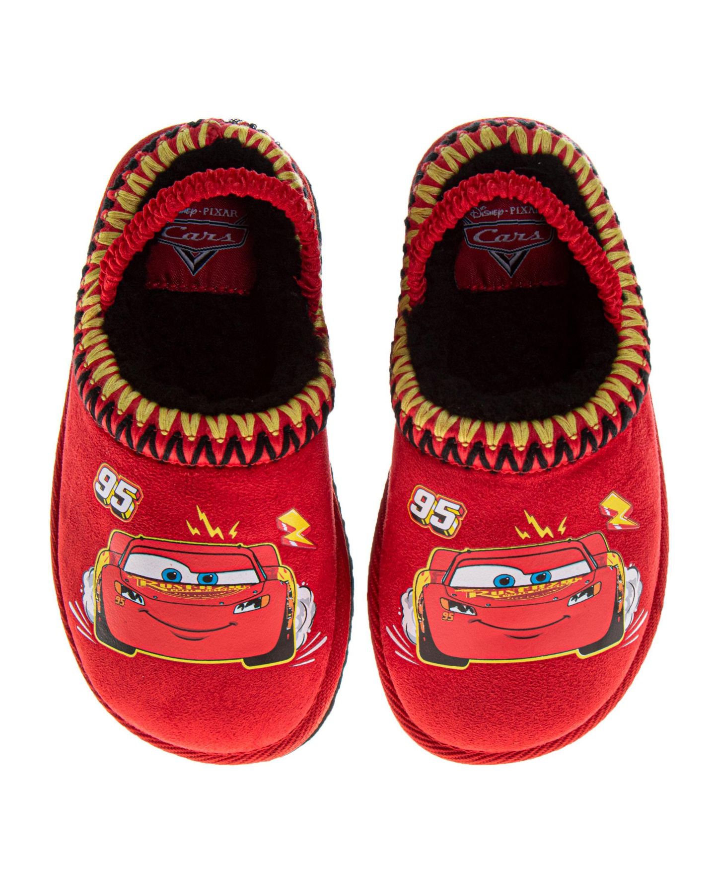 Тапочки Disney Cars Lightning Slippers Soft, Cozy, and Comfortable Footwear для мальчиков-малышей, цвет: Красный — фото 5