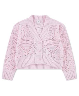 Toddler Girls' 2T-5T Pointelle Cardigan Sweater