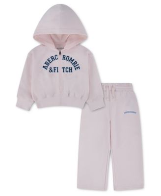 Toddler Girls' 2T-5T Logo Full-Zip Hoodie and Pants, 2-Piece Set