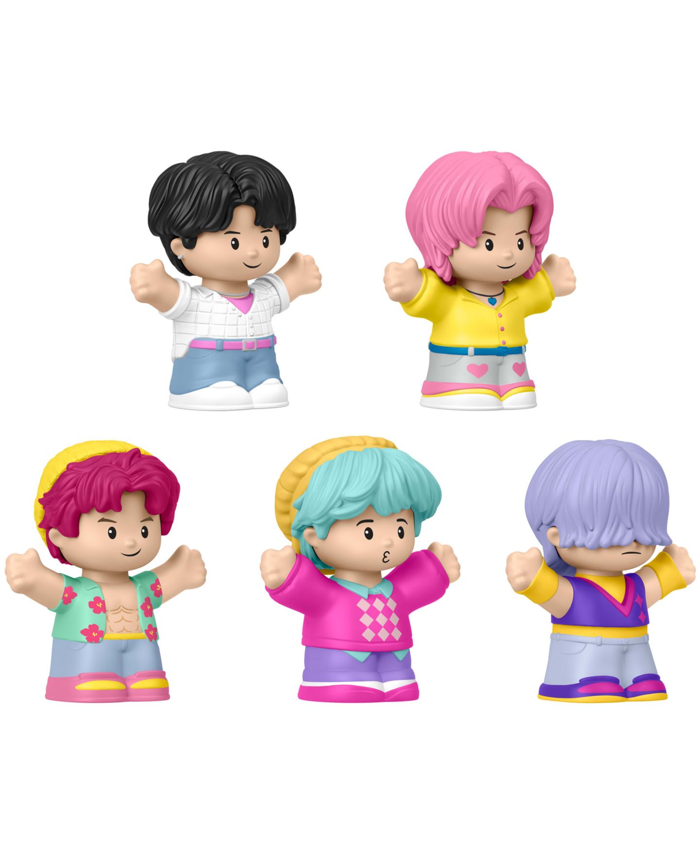 Детские фигурки Little People KPop Demon Hunters: Saja Boys Special Edition Netflix 5-Piece Action Figure Set — фото 3
