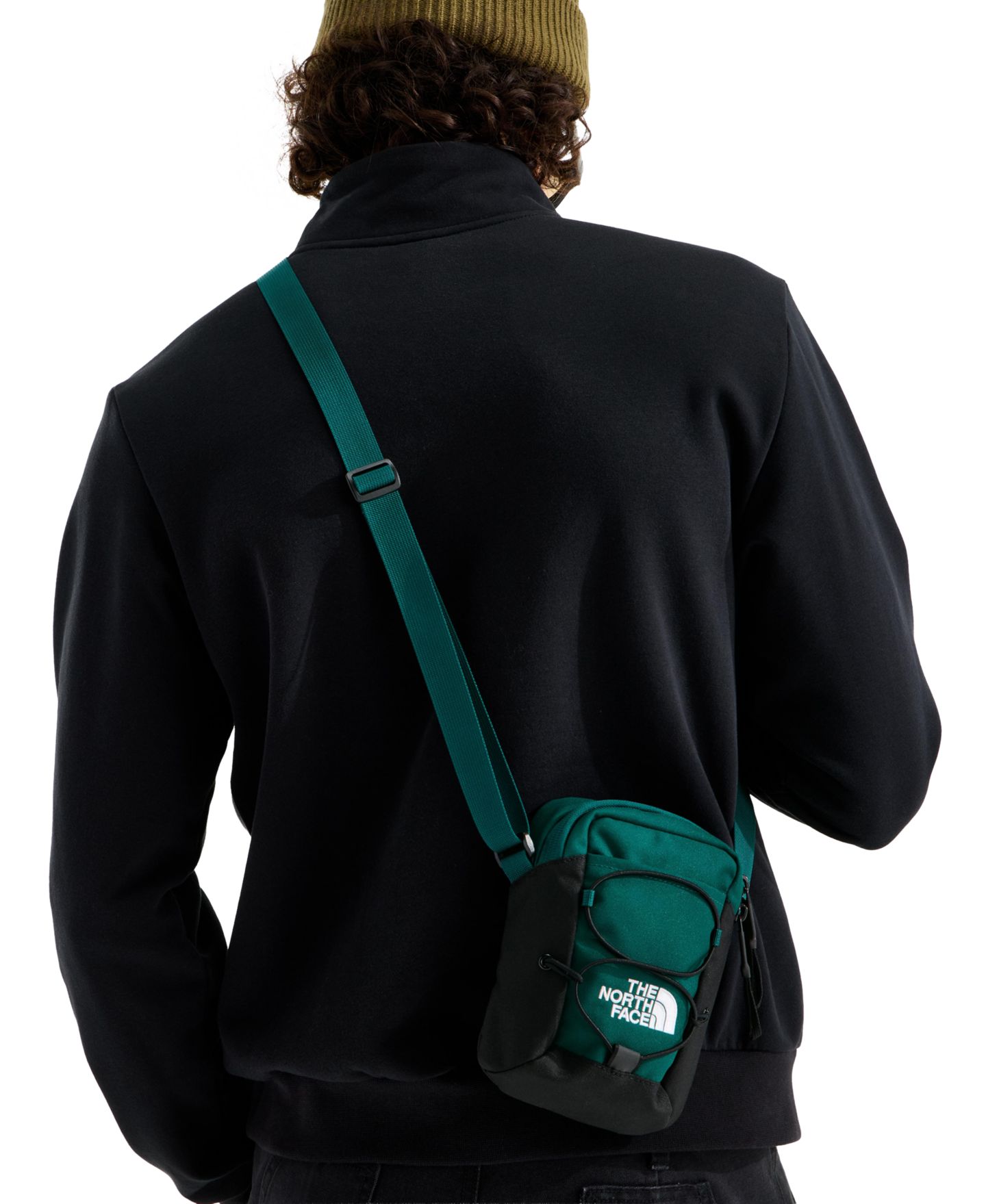 Женская сумка The North Face Jester Front Bungee Crossbody, цвет: Бирюзовый / Чёрный — фото 4
